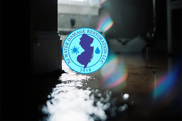 Realistic image showing water damage inside a home with visible leaks and moisture